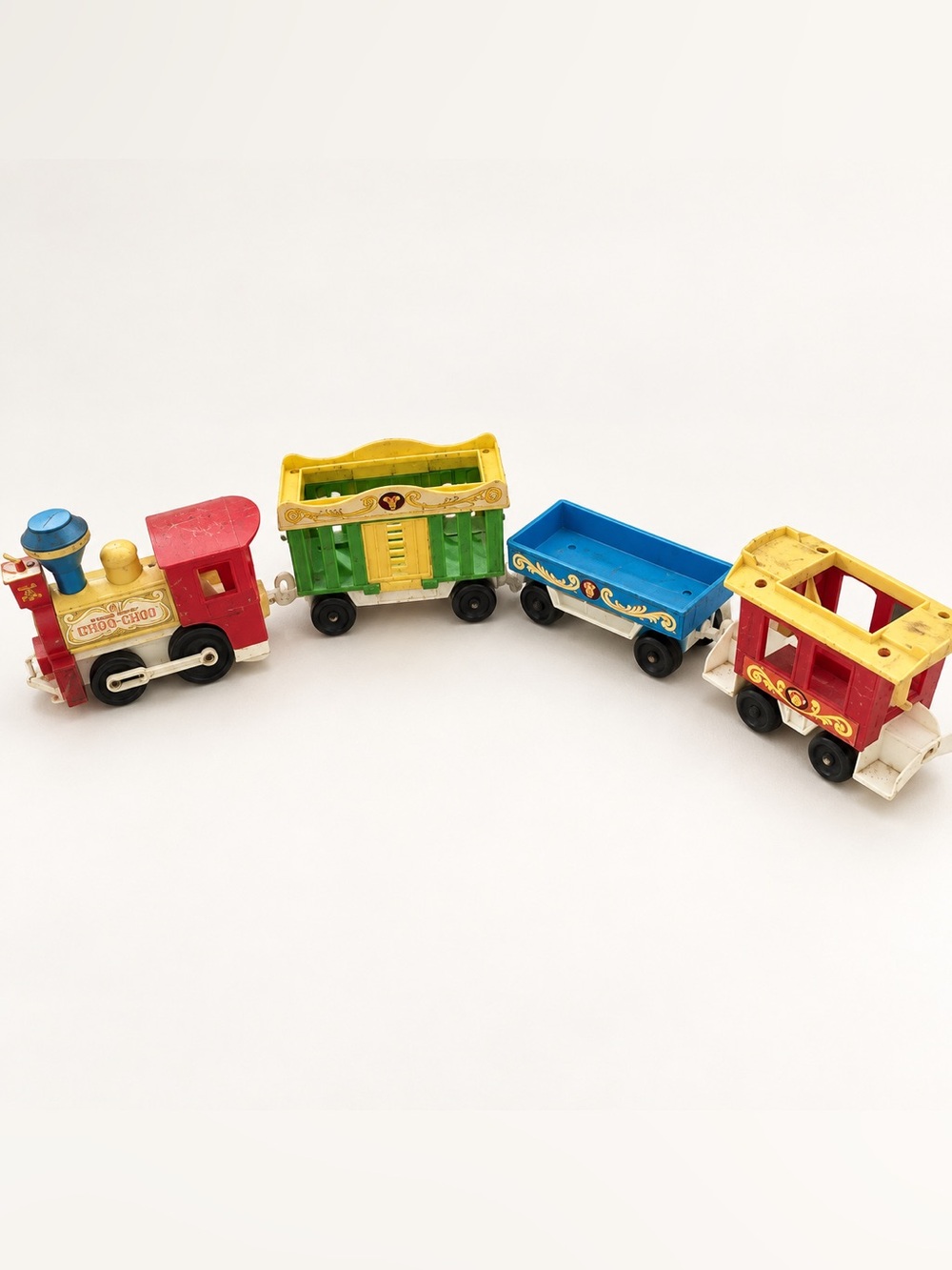 Vintage Fisher-Price Play Family Circus Train #991 โ 4 Pieces